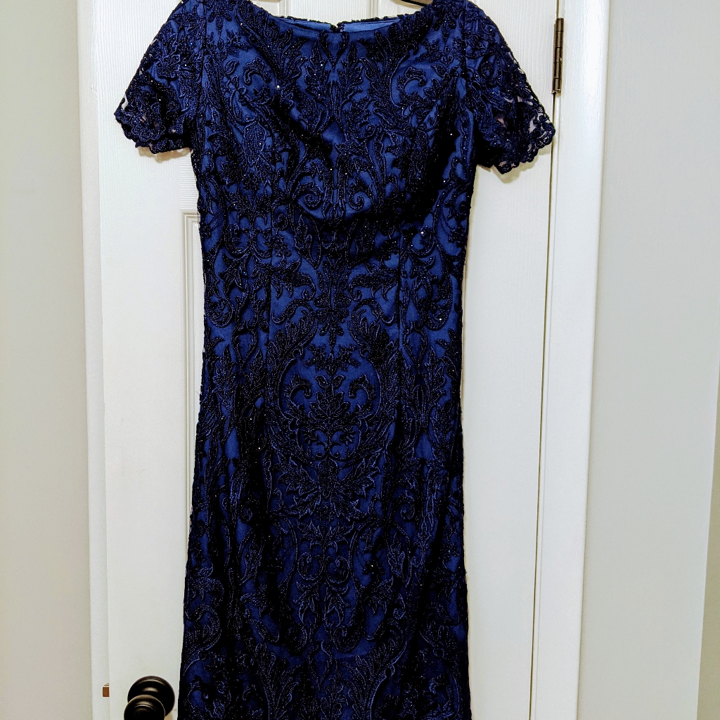 La Femme Beaded Cocktail Dress